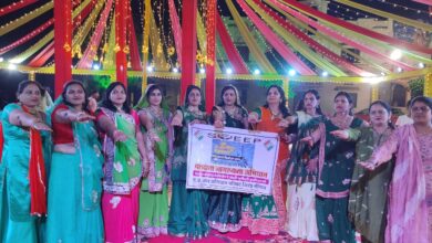 पंखिडा गरबा समिति ने दिया मतदाता जागरूकता का संदेश