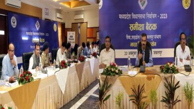 मुख्य निर्वाचन पदाधिकारी श्री राजन ने रीवा, शहडोल एवं जबलपुर संभाग के जिलों में चल रही मध्यप्रदेश विधानसभा निर्वाचन 2023 की तैयारियों की समीक्षा की मुख्य निर्वाचन पदाधिकारी श्री राजन ने रीवा, शहडोल एवं जबलपुर संभाग के जिलों में चल रही मध्यप्रदेश विधानसभा निर्वाचन 2023 की तैयारियों की समीक्षा की