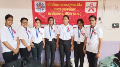 रेड रिबन क्लब कन्या महाविद्यालय द्वारा 1 दिसम्बर विश्व एड्स दिवस पखवाड़े का शुभारम्भ, Great Job