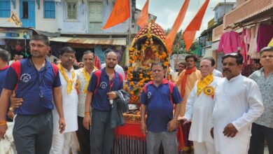 डोल ग्यारस पर्वः रामपुरा में जीनगर समाज ने निकाली धूमधाम से शोभायात्रा