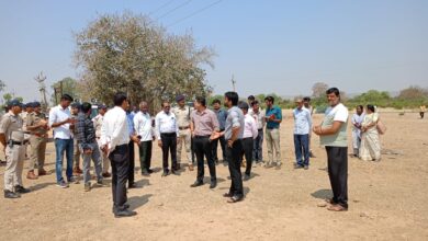 कलेक्टर एवं एसपी ने रामपुरा में मुख्यमंत्री जी के संभावित कार्यक्रम की तैयारियों का लिया जायजा