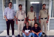 थाना नीमच सिटी पुलिस को नशा मुक्ति अभियान में मिली सफलता, 01 प्रकरण मे 58 ग्राम अवैध मादक प्रदार्थ स्मैक व मो.सा. के साथ 02 तस्करो को गिर. किया