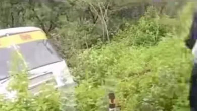 प्रतापगढ़ डिपो की बस खाई में उतरी, बड़ा हादसा टला