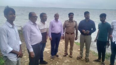 एडीएम श्री बी एस कलेश ने रामपुरा क्षेत्र में किया गणेश जी विसर्जन स्थलों का निरीक्षण