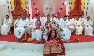 नवदुर्गा स्वरूपा ब्रह्माकुमारी तपस्वी बहनों को सम्मानित किया गया..
