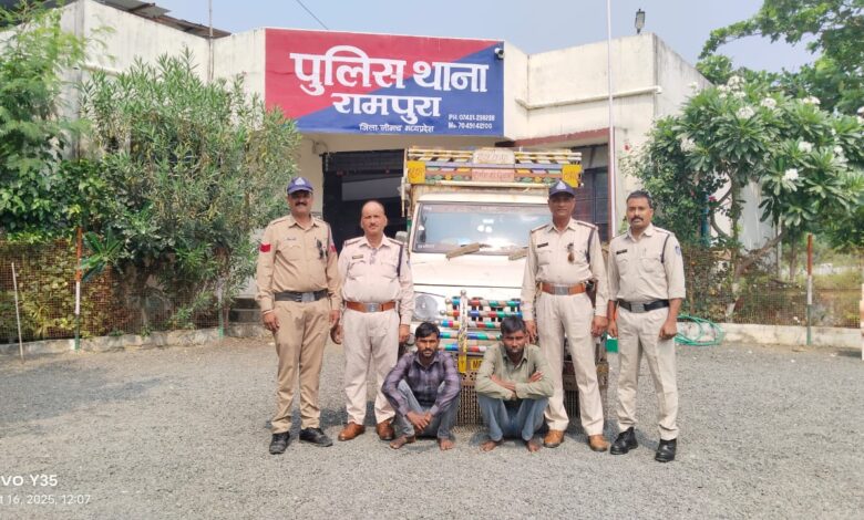 थाना रामपुरा की अवैध मादक पदार्थ तस्करो पर प्रभावी कार्यवाही 3 किलो 460 ग्राम अवैध मादक पदार्थ अफीम के साथ दो तस्कर पुलिस की गिरफ्त में। थाना रामपुरा की अवैध मादक पदार्थ तस्करो पर प्रभावी कार्यवाही 3 किलो 460 ग्राम अवैध मादक पदार्थ अफीम के साथ दो तस्कर पुलिस की गिरफ्त में।