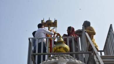 नीमच में श्री राणी सती दादी धाम का तृतीय वार्षिकोत्सव का भक्तिमय माहौल, धानुका परिवार ने चढ़ाई ध्वजा