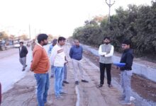 कलेक्‍टर हिमांशु चंद्रा ने किया निर्माणाधीन भाटखेड़ा-डूंगलावदा फोरलेन सड़क निर्माण कार्य का निरीक्षण
