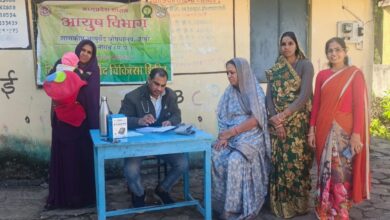 हनुमंतिया में नि:शुल्‍क आयुर्वेद चिकित्‍सा शिविर सम्‍पन्‍न- 38 रोगियों ने लिया स्‍वास्‍थ्‍य लाभ