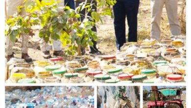 आबकारी विभाग नीमच द्वारा लाखों की जप्तशुदा शराब का नष्टीकरण किया गया* आबकारी विभाग नीमच द्वारा लाखों की जप्तशुदा शराब का नष्टीकरण किया गया*