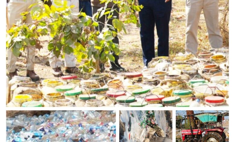 आबकारी विभाग नीमच द्वारा लाखों की जप्तशुदा शराब का नष्टीकरण किया गया*