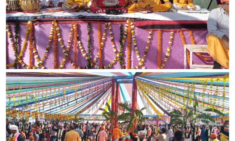 झांतला में धाकड़ समाज का दूसरा सामूहिक विवाह सम्मेलन, सम्पन्न । सम्मेलन में,82 जोड़े परिणय सूत्र में बंधे