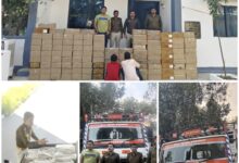 चौकी भैसोदामंडी थाना भानपुरा द्वारा अवैध शराब परिवहन पर कार्यवाही करते हुए दो अंतरर्राज्यि शराब तस्करो को टाटा आयशर ट्रक के त्रिपाल में स्कीम बनाकर 120 पेटी बल्क मात्रा में अवैध शराब ले जाते दबोचा