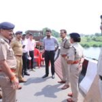 कलेक्टर एवं एसपी ने किया गणेश प्रतिमा विसर्जन स्थलों का निरीक्षण