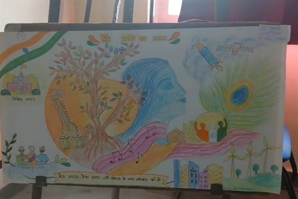 सेवा संकल्प अभियान के तहत जाजू कन्या महाविद्यालय में चित्रकला प्रदर्शनी एवं नुक्कड़ नाटक आयोजित