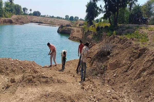 सेवा संकल्प अभियान के तहत अमृत सरोवरों पर चला विशेष स्वच्छता अभियान