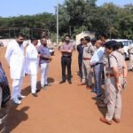दशहरा मैदान में रावण दहन की तैयारियों का कलेक्टर एवं एसपी ने किया निरीक्षण