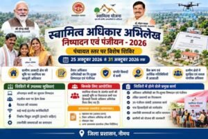 स्वामित्व योजना के तहत पंचायत स्तर पर विशेष शिविर 25 से 31 अक्टूबर तक