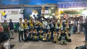 कराते चैंपियनशिप में 54 मेडल जीत कर नीमच बना चैंपियन, लौटने पर किया सम्मान, Great Achievement No.1 1 कराते चैंपियनशिप में 54 मेडल जीत कर नीमच बना चैंपियन, लौटने पर किया सम्मान, Great Achievement No.1