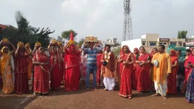 कलश व पोथी यात्रा के साथ हुआ 7 दिवसीय भागवत कथा का शुभारंभ