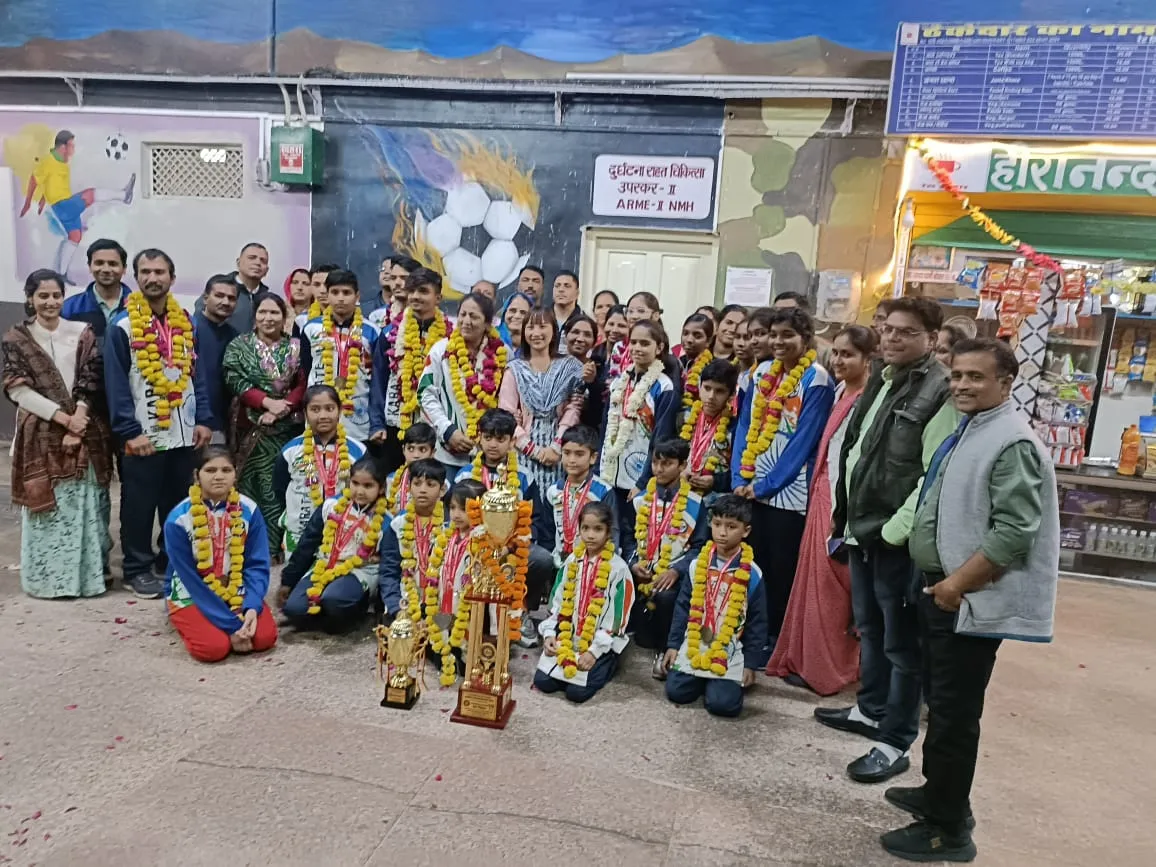 कराते चैंपियनशिप में 54 मेडल जीत कर नीमच बना चैंपियन, लौटने पर किया सम्मान, Great Achievement No.1