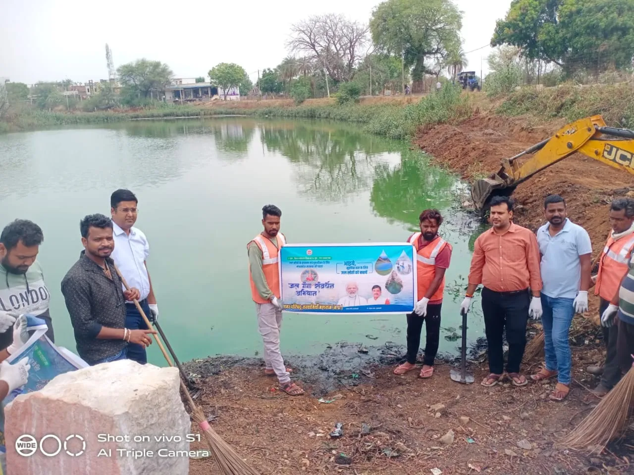 नगर परिषद सरवाना महाराज द्वारा चलाया गया नमामि गंगे सफाई अभियान