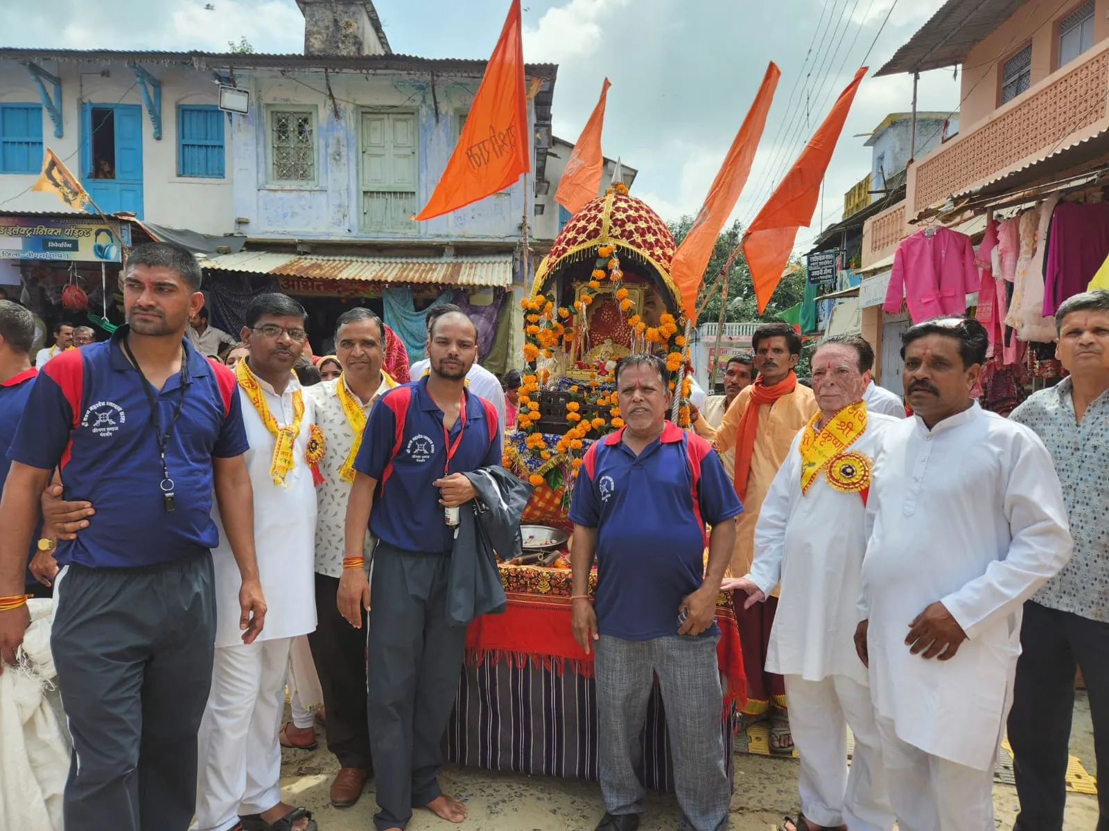 डोल ग्यारस पर्वः रामपुरा में जीनगर समाज ने निकाली धूमधाम से शोभायात्रा