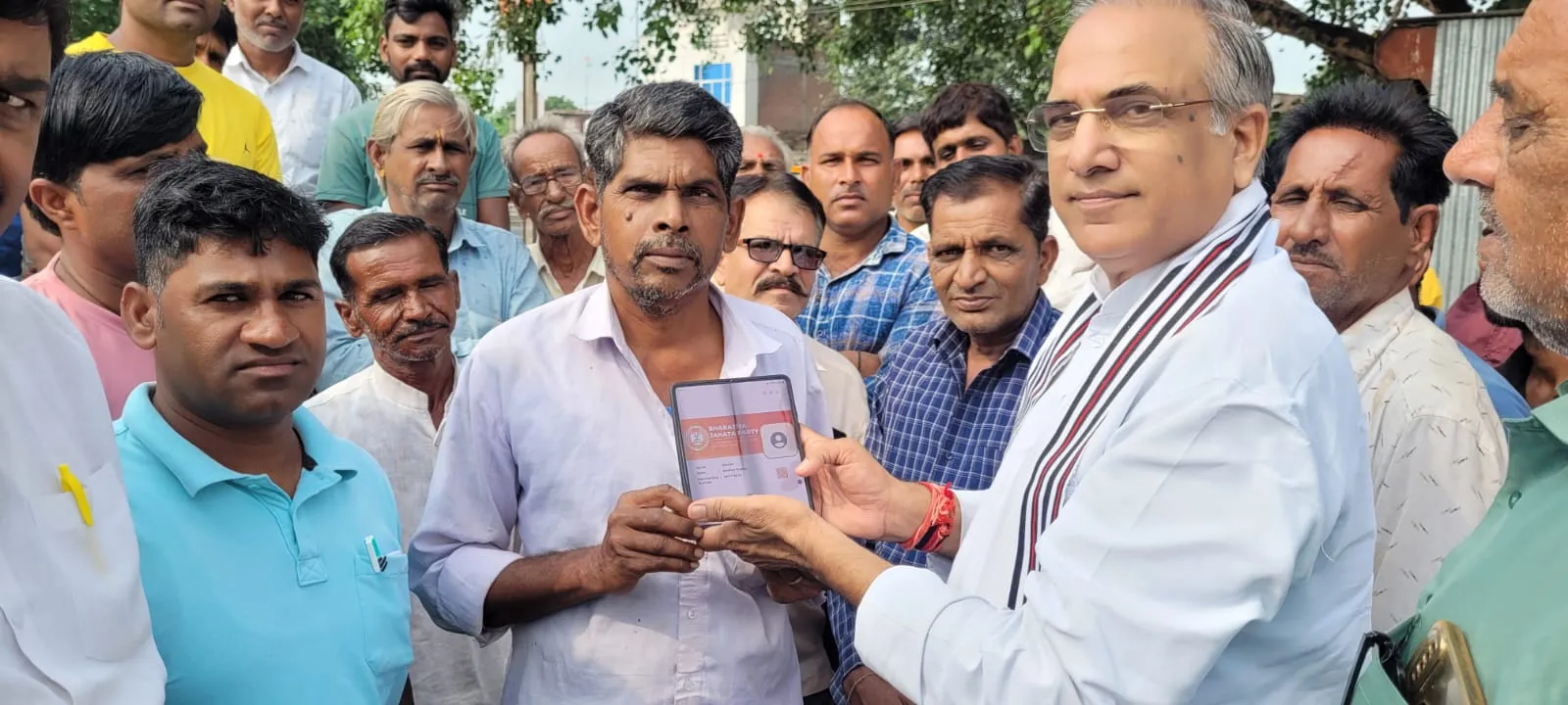 सांसद सुधीर गुप्ता ने मल्हारगढ़ विधानसभा के गा्रमों का दौरा कर दिलाई भाजपा की सदस्यता Good Job No 1