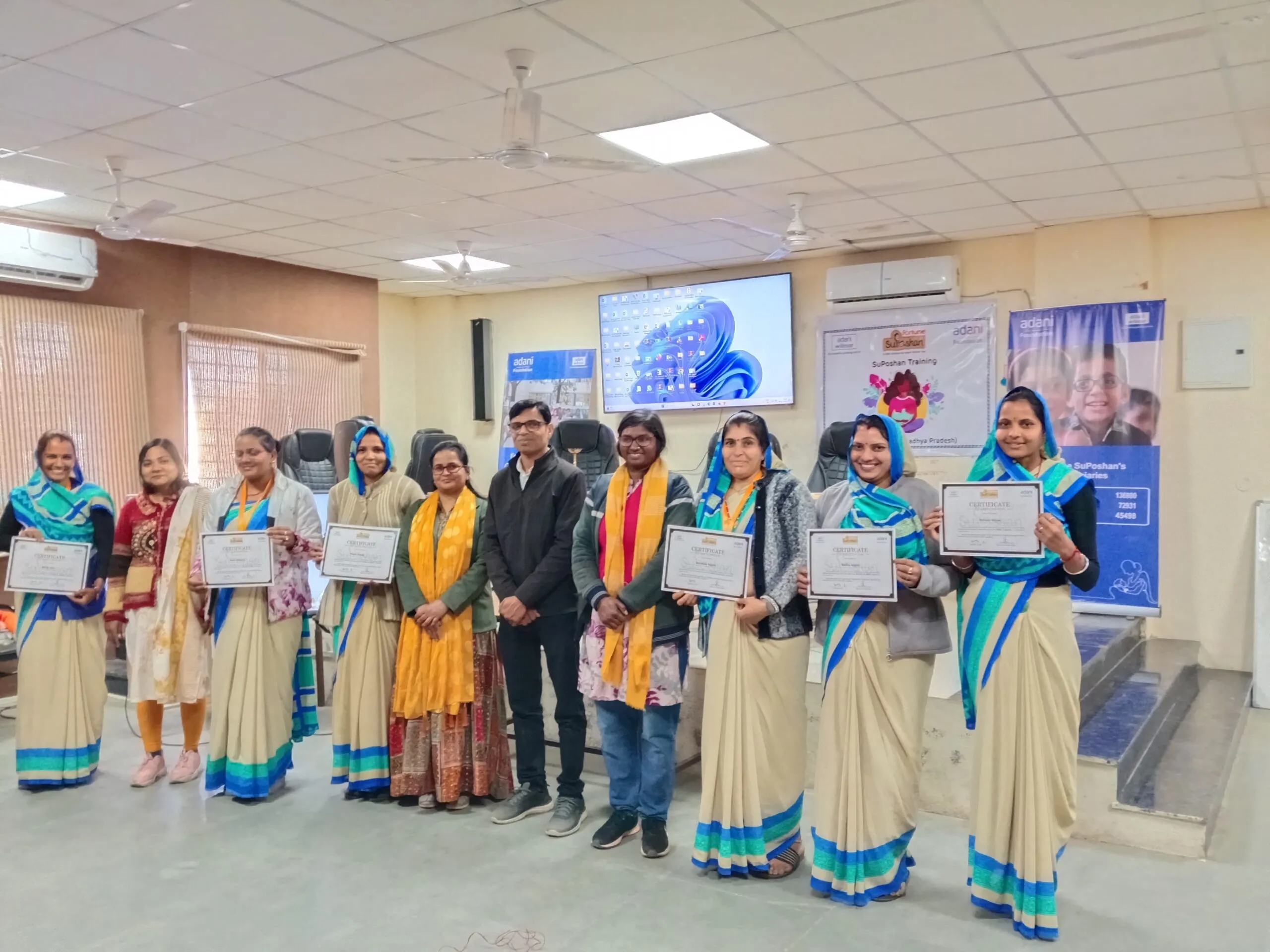 सुपोषण प्रोजेक्ट के तहत अडानी फाउंडेशन के द्वारा सुपोषण प्रशिक्षण आयोजित सुपोषण प्रशिक्षण संपन्न