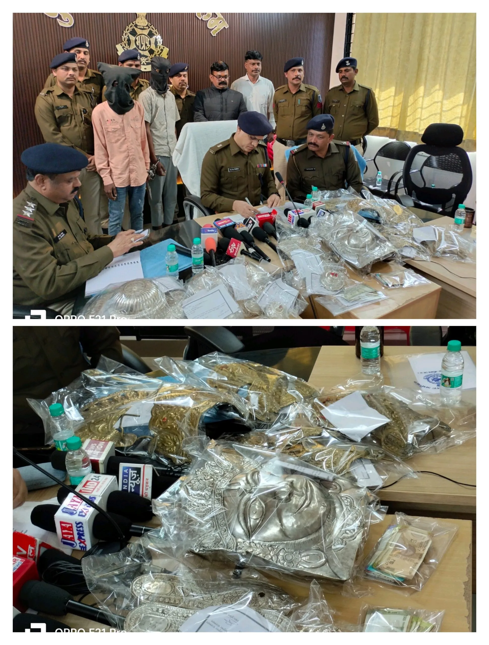 हर्कियाखाल बालाजी मंदिर पर हुई चोरी की घटना का पर्दाफाष* *