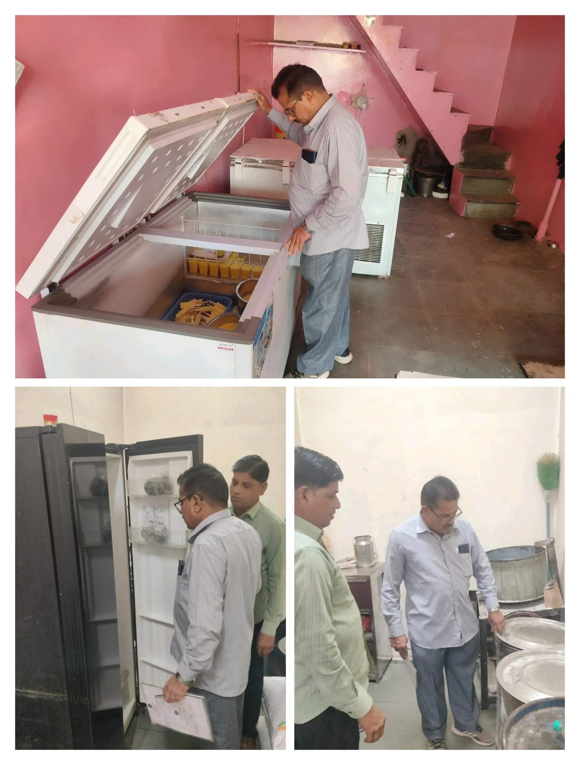 खाद्य सुरक्षा अधिकारी ने मनासा में दो संस्थानों की जांच खाद्य पदार्थों के लिए नमूने