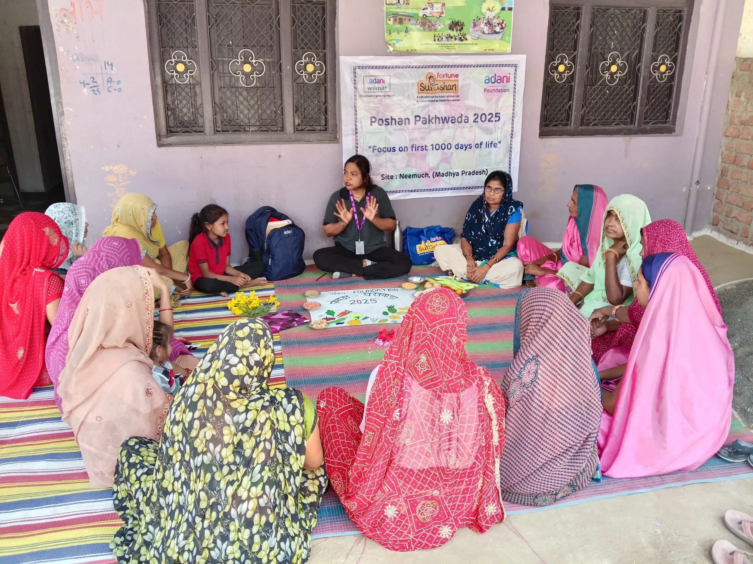 अदानी फाउंडेशन के सुपोषण परियोजना के अंतर्गत पोषण पखवाड़ा उत्साह पूर्वक मनाया