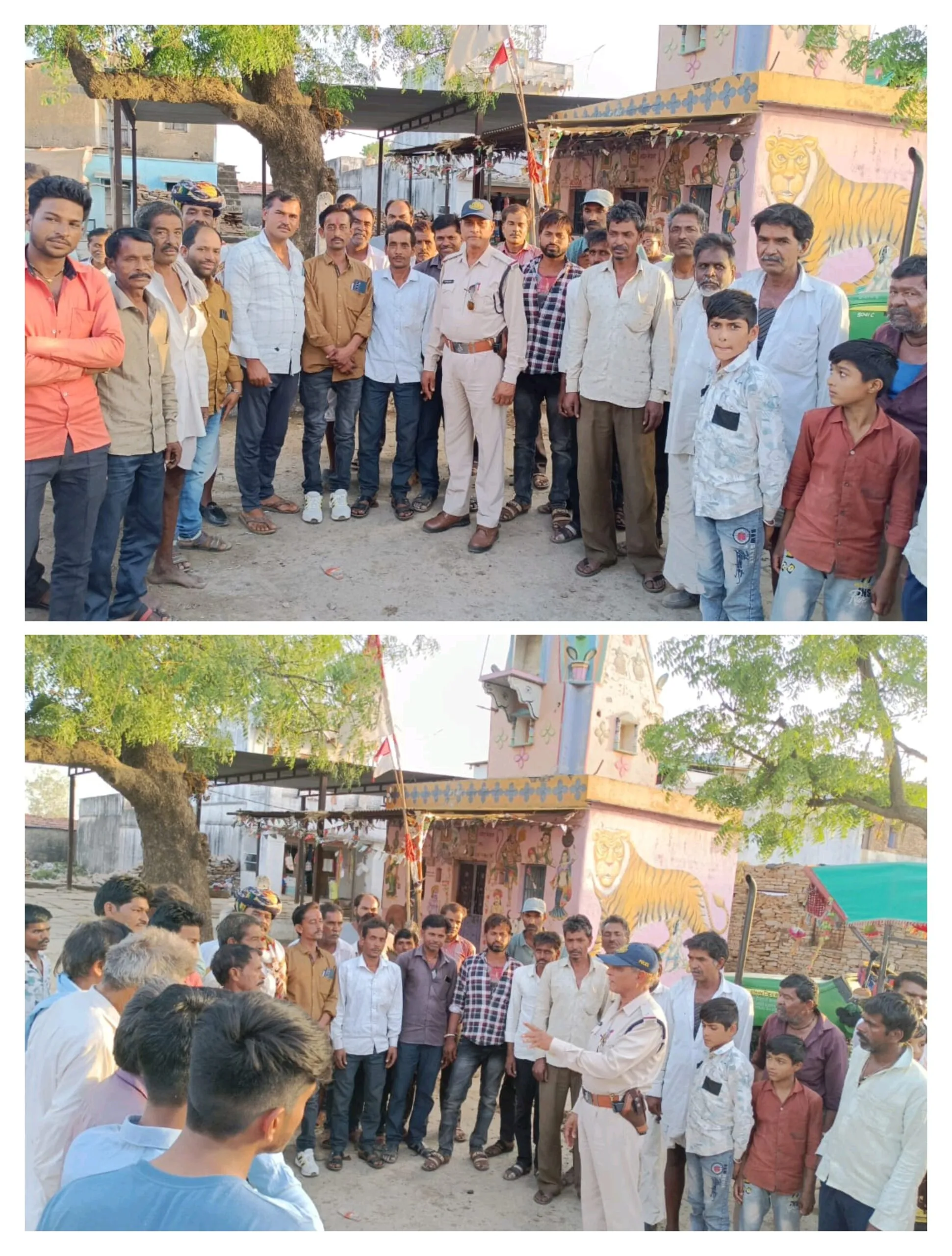 थाना रामपुरा द्वारा ग्राम भदाना में में जनसंवाद कार्यक्रम आयोजित कर किया ग्रामीणों को जागरूक*