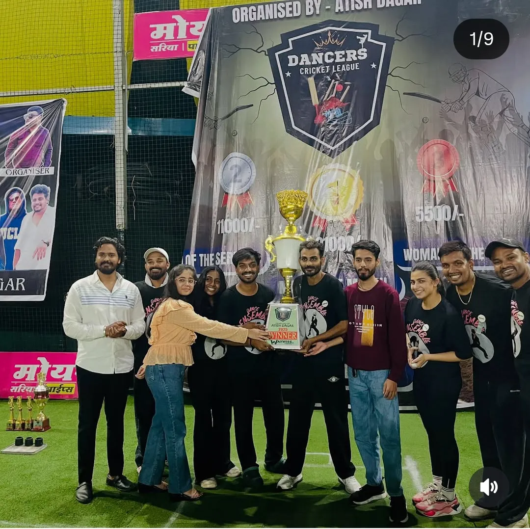 डांसर क्रिकेट टूर्नामेंट का हुआ भव्य समापन, विजेता टीम को मिला ₹21,000 का पुरस्कार
