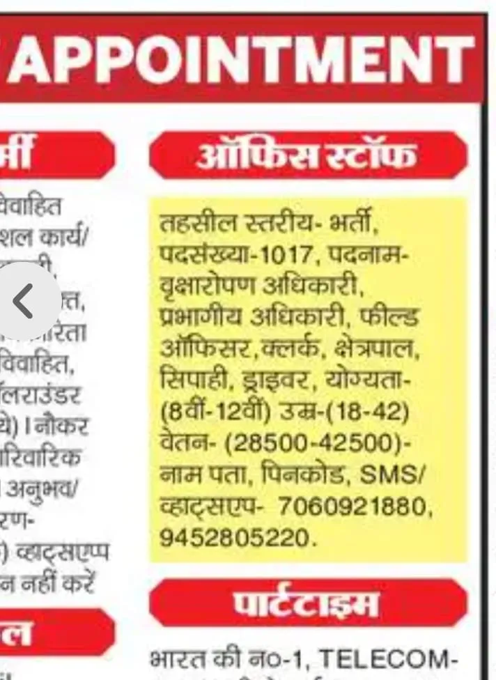 बेरोजगार युवा रहें सावधान: वन विभाग के नाम से निकाली जा रही है फर्जी भर्ती, युवा हो रहे हैं धोखाधड़ी का शिकार बेरोजगार युवा रहें सावधान: वन विभाग के नाम से निकाली जा रही है फर्जी भर्ती, युवा हो रहे हैं धोखाधड़ी का शिकार