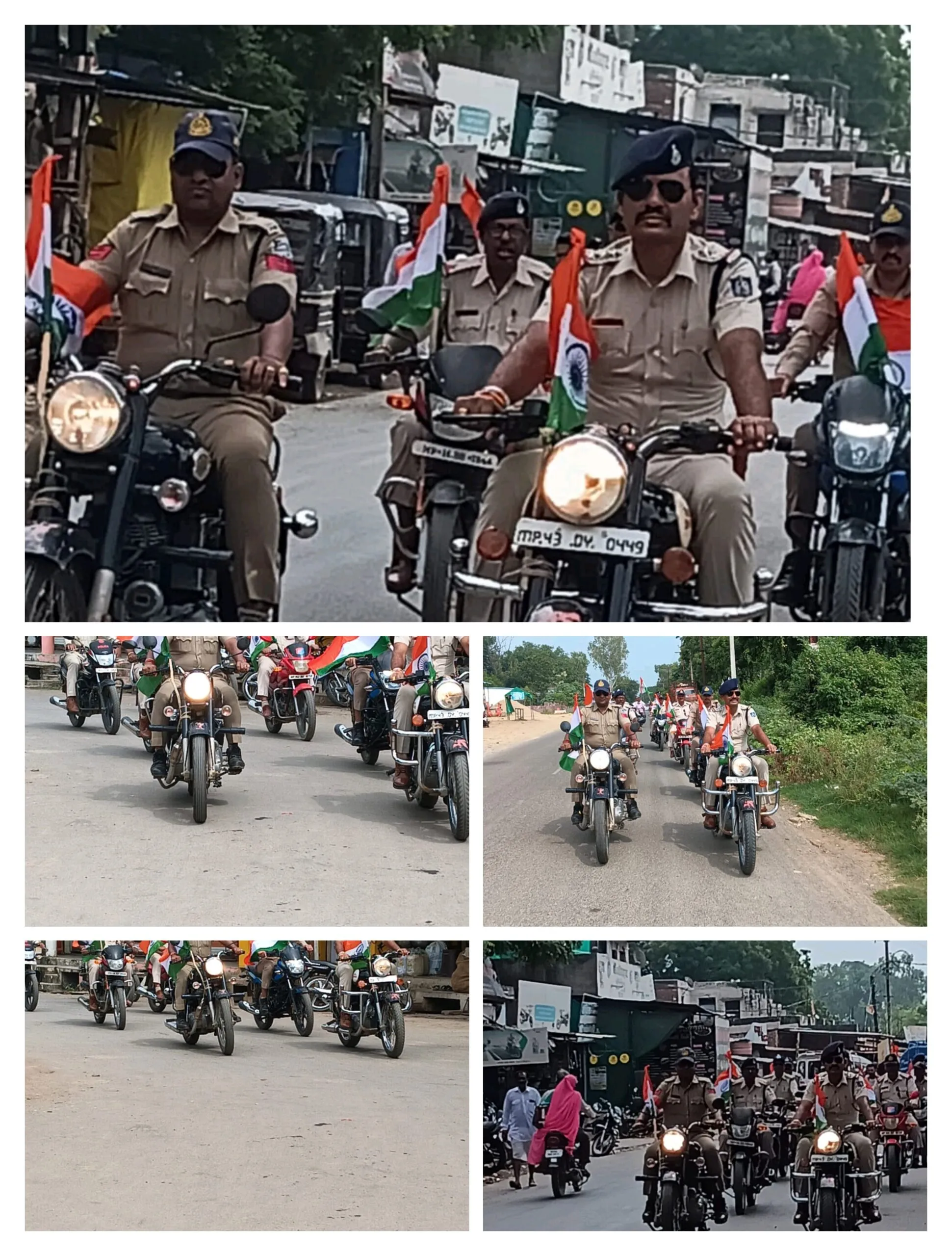 हर घर तिरंगा, हर घर स्वच्छता स्वतंत्रता का उत्सव, स्वतंत्रता के संग अभियान* *रामपुरा पुलिस द्वारा बाइक पर व हाथों में तिरंगा लेकर जनजागरूकता हेतु निकाली तिरंगा वाहन रैली*