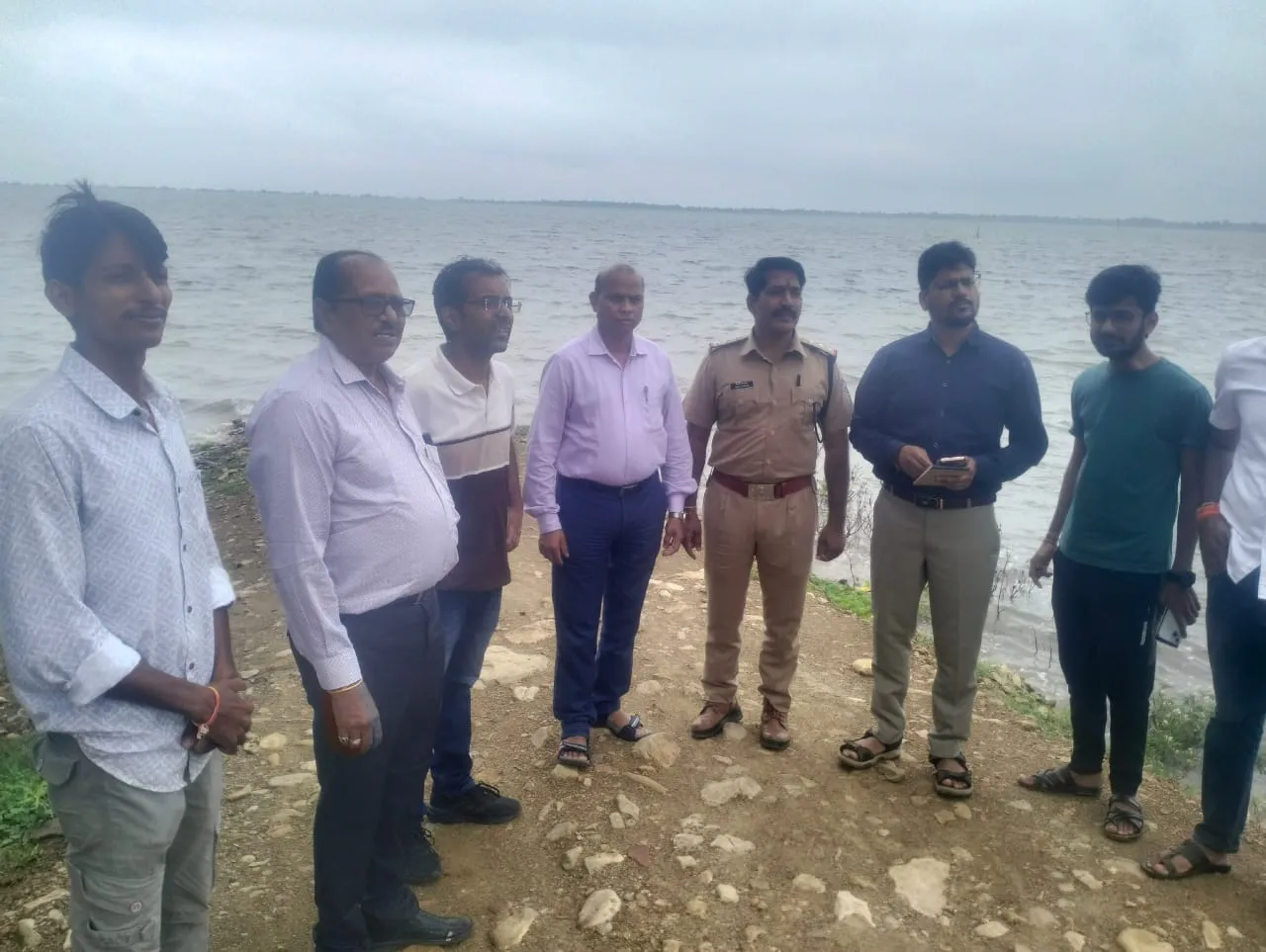 एडीएम श्री बी एस कलेश ने रामपुरा क्षेत्र में किया गणेश जी विसर्जन स्थलों का निरीक्षण