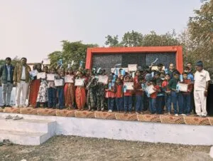 बड़कुआ माध्यमिक विद्यालय में हर्षोल्लास के साथ मनाया गया गणतंत्र दिवस