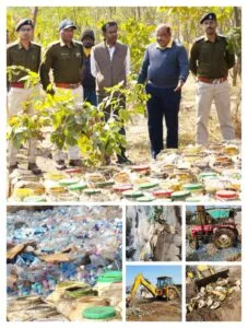 आबकारी विभाग नीमच द्वारा लाखों की जप्तशुदा शराब का नष्टीकरण किया गया*