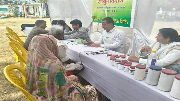 कुकडेश्‍वर एवं पानोली में नि:शुल्‍क आयुर्वेद स्‍वास्‍थ्‍य शिविर सम्‍पन्‍न- 113 रोगियों ने लिया लाभ