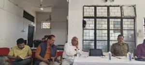 आगामी त्यौहारों को लेकर थाना रामपुरा पर शांति समिति की मीटिंग संपन्न